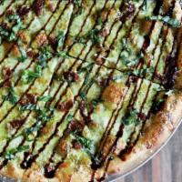 Pesto Perfecto · The newest addition to the Alvinos Pizza Line up: The Pesto Perfecto. A bed of house made pe...