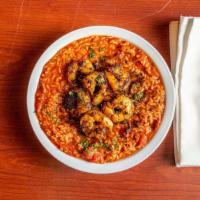 Jambalaya · with chicken, andouille, ham and shrimp - GF