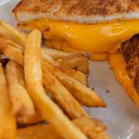 Grilled Cheese Sandwich & Fries · 