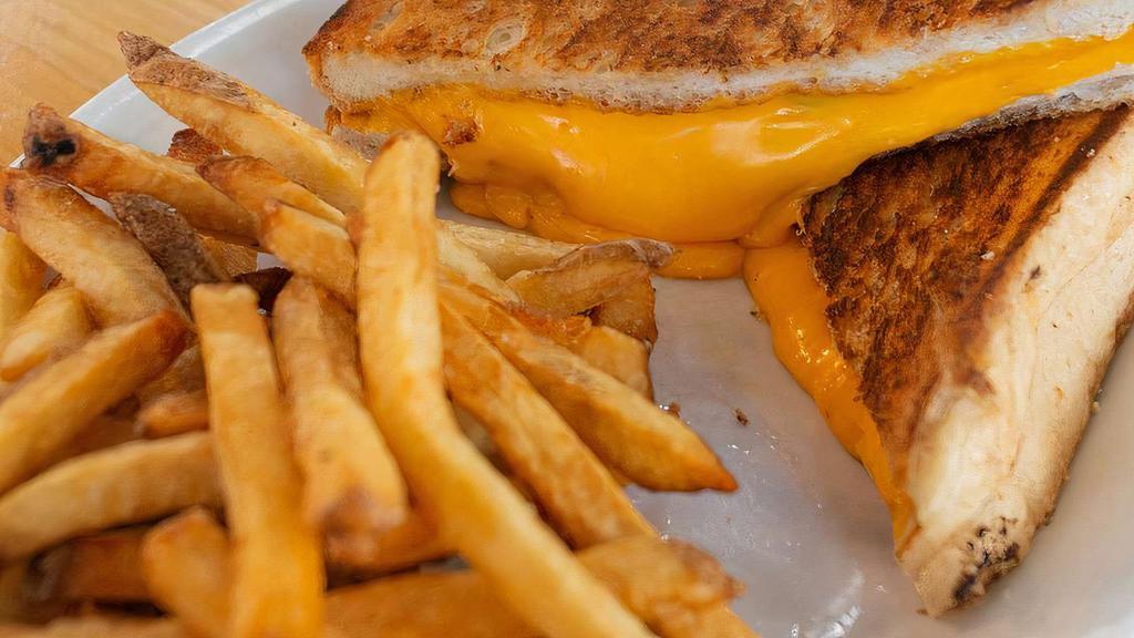 Grilled Cheese Sandwich & Fries · 