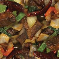Kung Pao · tender meat stir-fried with vegetables Kung Pao style
