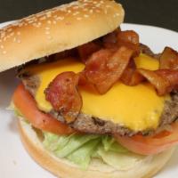 Bacon Cheese Burger · Mayo, lettuce and tomato.