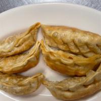 6 Piece Pot Stickers · Pork dumplings pan-fried or steamed, dip with soy sauce.