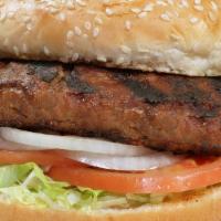Chopped Steak W/ Fries · Steak sauce, lettuce, tomato, onions, and mayo Served on a Toasted Bun.
