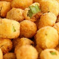 Side Of Fried Okra (Regular) · Hot, crisp and tasty!  Our Okra is from right here in Stilwell Oklahoma! This is a great add...