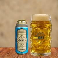 Helles 16Oz · 1487 Signature Beer flavored Beer! Light bodied German lager. Crisp, clean and refreshing. 5...