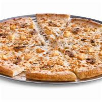 Classic Chicken (Large) · Zesty ranch sauce, 100% real cheese, chicken, and mushrooms.