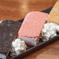Ice Cream Sandwiches · House-made. Choice of 2: Key Lime, Chocolate Banana, or Strawberry