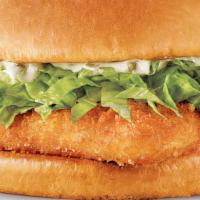 Fish Sandwich Only · Comes with Lettuce, Tomato & Tartar Sauce.