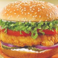 Crispy Chicken Sandwich Only · Comes with Lettuce Tomato & Mayo.