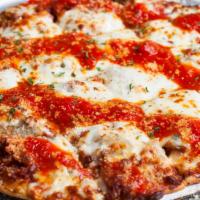 Aiden'S Big Show · Italian meatballs, pepperoni, onion, extra cheese, garlic Parmesan topped with marinara.