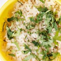 Rice · White rice with cilantro.