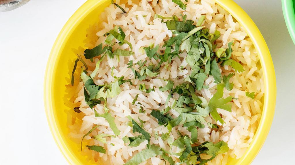 Rice · White rice with cilantro.