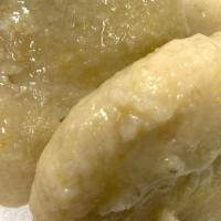 Boiled Dumplings · Seasoned then boiled dough.
