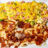 Western Omelette · Ham, green pepper, and onion.