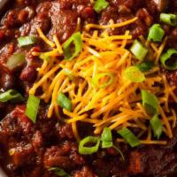 Chuck Wagon Chili · Hearty Chill loaded with everything you need served with or without beans.