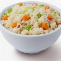 Rice Pilaf · Tender white rice with onions, carrots and celery; simply seasoned with salt, pepper and gar...