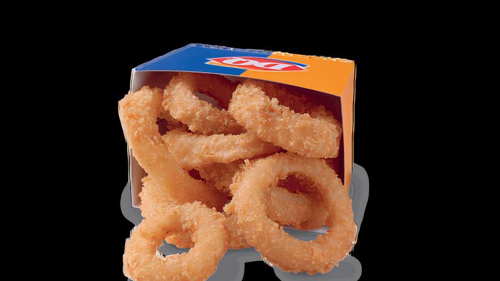 Onion Rings · Hot, crisp, and tasty dq� golden onion rings are a great addition to any order. comes with a choice od dipping sauce.