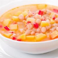 White Bean Soup · Perfectly warm White Bean Soup.
