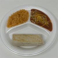  Bean Cheese Burrito (Niños) · 