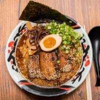 #2. Tonkotsu Ramen · Tenka Ramen favorite: Pork bone broth, pork belly, boiled egg roasted seaweed bamboo shoots ...