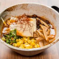 #6. Vegetarian Ramen · Tenka Ramen favorite: Miso broth, 2 pieces fried tofu soybean paste corn, cabbage bamboo sho...