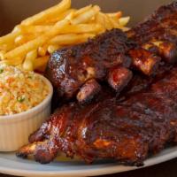 Bbq Ribs (Whole Slab) · Fall off the bone, smoky, tender and juicy ribs our house, sweet and tangy BBQ sauce.. You w...