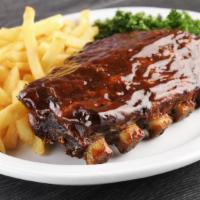 Bbq Brisket & Side · Juicy, smoky, fall apart tender brisket our house, sweet and tangy BBQ sauce. Choose one of ...