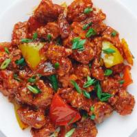 Chicken Sekuwa · Nepalese chicken satay sautéed in garlic, onion, and peppers.
