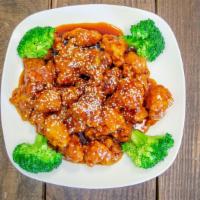 General Tso'S Chicken · Served with rice. Hot and spicy. Spicy.