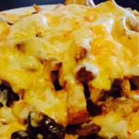 Cheese Fries · Melted hot pepper cheese.