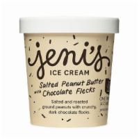 Jeni'S Salted Peanut Butter With Chocolate Flecks  · By Jeni's. Salted and roasted ground peanuts with grass-grazed milk and crunchy, dark chocol...