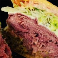 Regular Mr. D'S Classic Corned Beef Sandwich · All sandwiches have one pickle included.