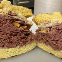 Roast Beef Sandwich · Sandwich with thinly sliced beef that has been cooked over a steamed heat. All sandwiches in...