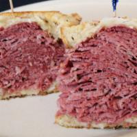 Classic Reuben · Corned beef topped with sauerkraut & swiss on rye
Slim- 7 ounces
Regular 11 ounces (Regular ...
