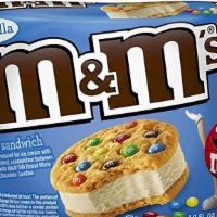 **M & M Vanilla Ice Cream Cookie Sandwich · M&M's vanilla ice cream cookie sandwiches are a deliciously fun and colorful way to enjoy a ...