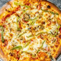 Supreme Pizza
 · Sausage, pepperoni, mushrooms, green peppers, onions & mozzarella.
