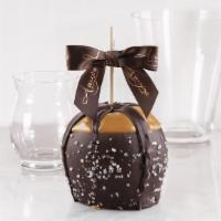 Dark Chocolate Sea Salt · A jumbo granny smith apple hand dipped in our signature kettle-cooked caramel, then dunked i...