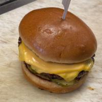 Cheeseburger · American cheese, and pickles.
