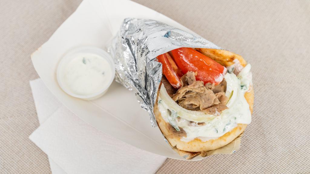 Gyro Sandwich Combo · Combo comes with fries and 12 oz soda can.