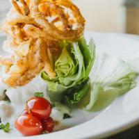 Onion Rings · parmesan, herbs, smoked tomato remoulade