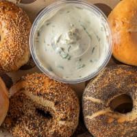 1/2 Dozen Bagels & 1 Container Of Cream Cheese · Choose from: Plain, Sesame, Poppy, Everything, Onion, Garlic, Salt. (please note : our bagel...