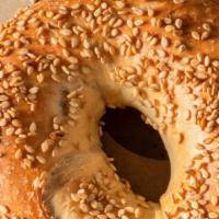 Bagel With Spread And Orange Juice Combo · Choice of cream cheese and fresh squeezed juice  Choose from: Plain, Sesame, Poppy, Everythi...