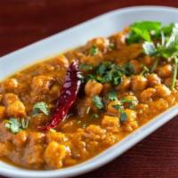 Chana Masala · This is a grandma's special recipe. Chick peas cooked with onion tomato and grandma's secret...