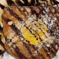 Lemoncello · Graham cracker French toast, limoncello cream cheese frosting (in and out), and topped with ...