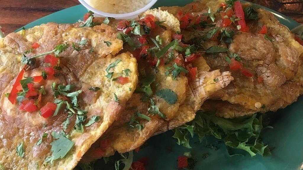 Tostones · Green Fried Plantains