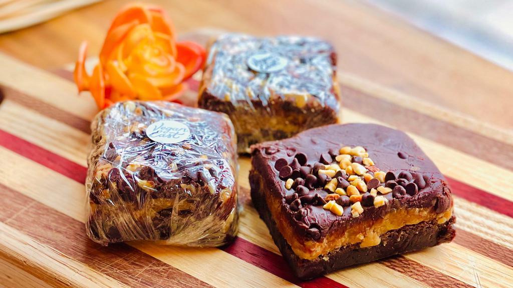 Vegan East Bars · Locally made! Peanut Butter Brownie Bars only.