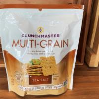 Gluten-Free Multi-Grain Crackers · Crunchy baked crackers with whole grains seeds and sea salt.