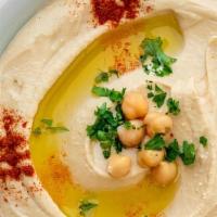 Small Hummus  · A smooth blend of chickpeas and tahini sauce mixed with lemon and garlic