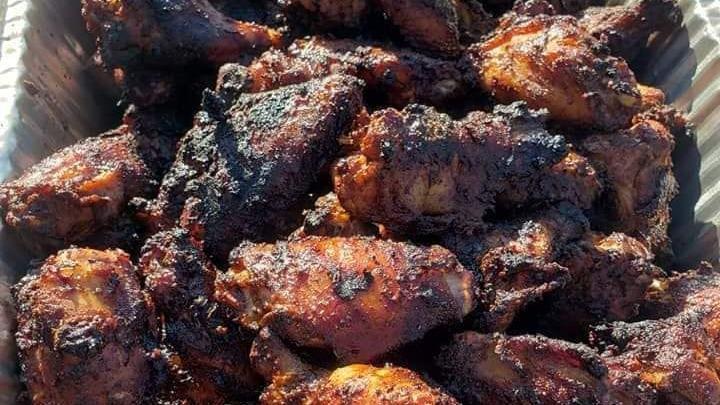 Chicken Wings · Our award winning wings coated in house made dry rub.  Get em fried or smoked.